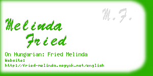 melinda fried business card